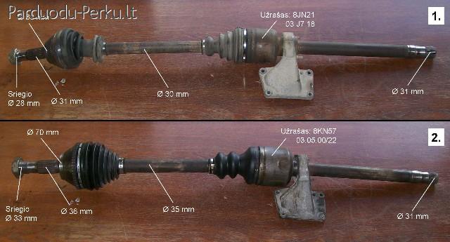 Fiat Ducato/Peugeot Boxer/Citroen Jumper 2.5TD pusašiai, sti