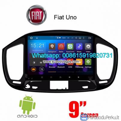 Fiat Uno garso radijo automobilių Android wifi GPS navigacijos fotoaparatas