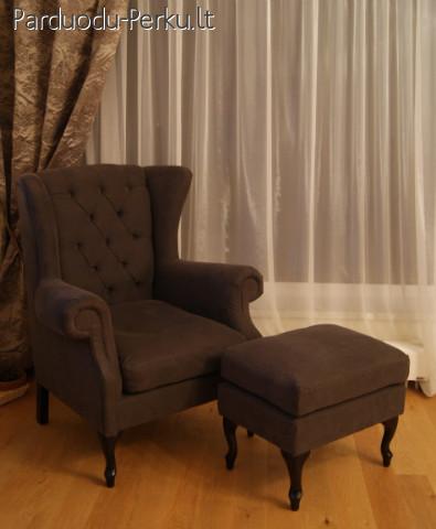 Fotelis + pufas dovanų