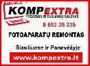 Fotoaparatų remontas Šiauliuose, Panevėžyje