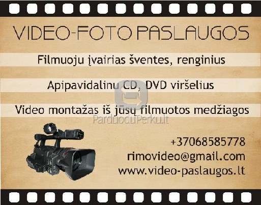Fotografuojame, filmuojame vestuves,