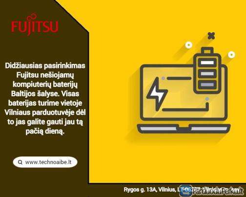 Fujitsu nešiojamų kompiuterių baterijos