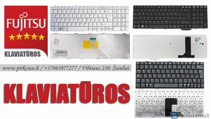 FUJITSU nešiojamo kompiuterio klaviatūros PIGIAUSIAI