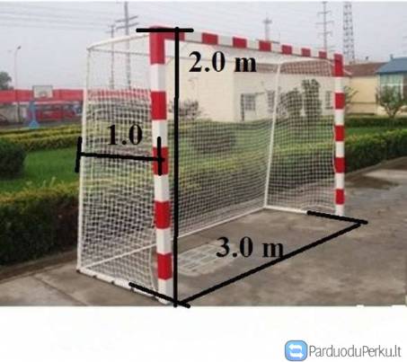 Futbolo vartų tinklas-3x2x1 m naujas Vilniuje