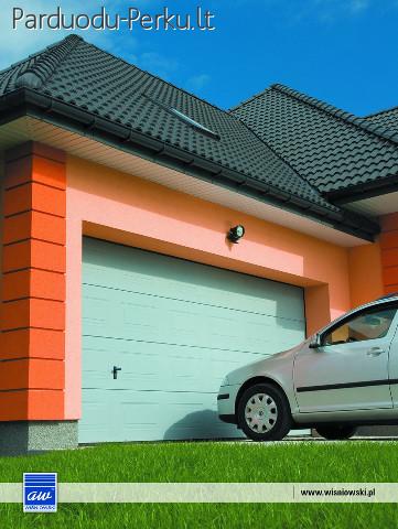 Garažo vartai, segmentiniai, plokštuminiai, pramoniniai, dvi