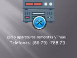 garso aparaturos remontas Vilnius