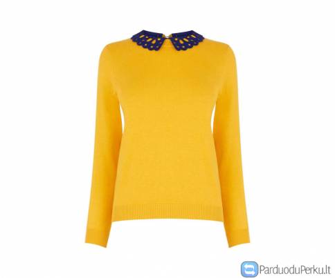 Garstyčių spalvos moteriškas megztinis moterims