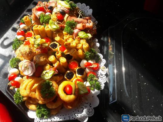 Gedulingi pietūs, kiti renginiai, užkandžiai.