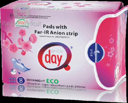 Gentle Day® naktiniai paketai su anijonų juostele ECO FAR-IR