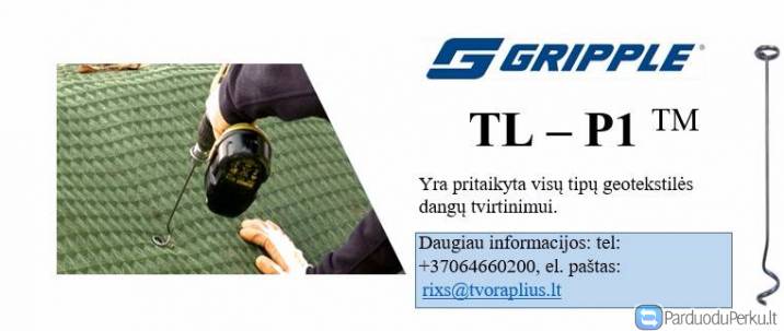 Geotekstilės tvirtinimo smeigės GRIPPLE