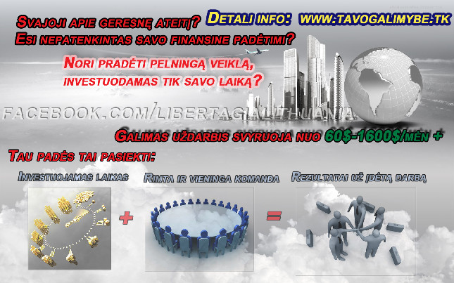 Gerai apmokamas darbas namuose