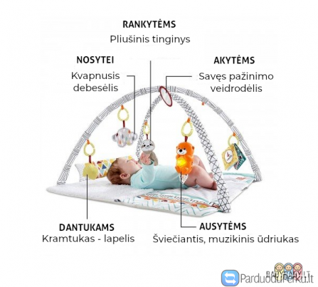 Geriausias lavinamasis kilimėlis kūdikiui