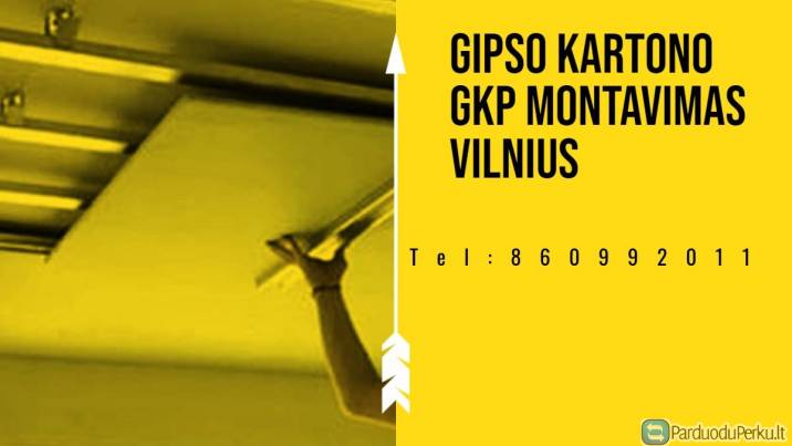 Gipso kartono GKP montavimas Vilnius