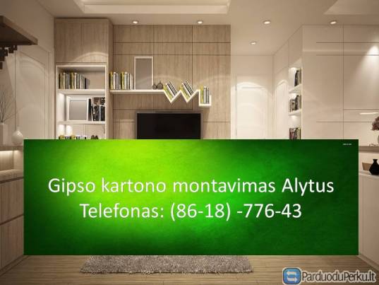 Gipso kartono montavimas Alytus