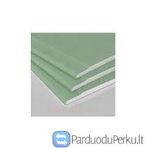 Gipso kartono plokštės KNAUF impregnuotos (žalios)