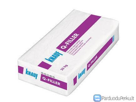 Glaistas gipsinis Q-Filler 25kg Knauf  14.83 €/25 kg