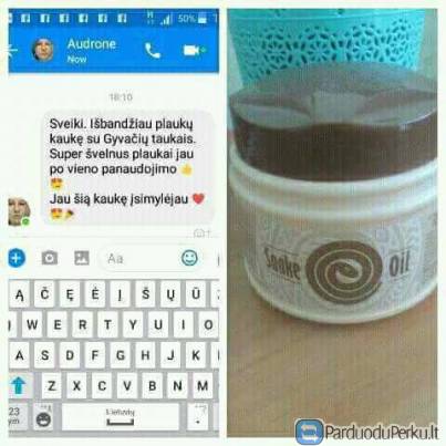 GLOTNINANTI PLAUKŲ KAUKĖ