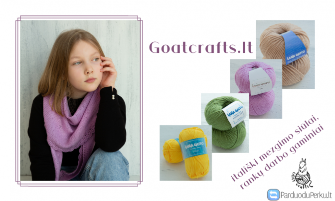Goatcrafts – aukščiausios kokybės itališki Lana Gatto mezgimo siūlai, rankų darbo gaminiai