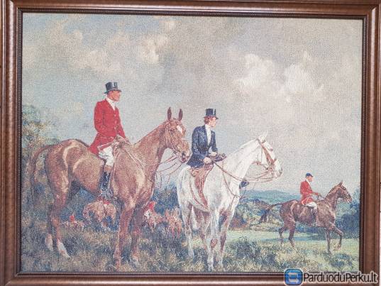 Gobeleno paveikslas " Anglijos didikai" , 95 cm x 70 cm
