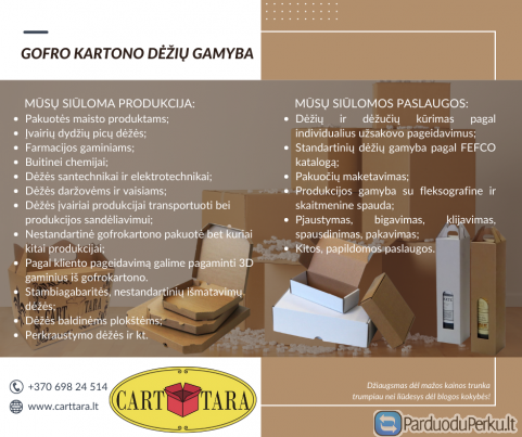 Gofro kartono produkcija
