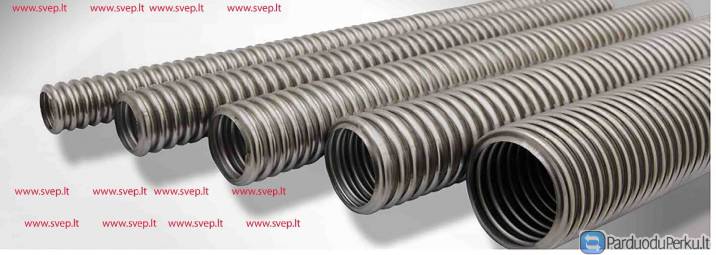 Gofruotas nerūdijančio plieno vamzdis
