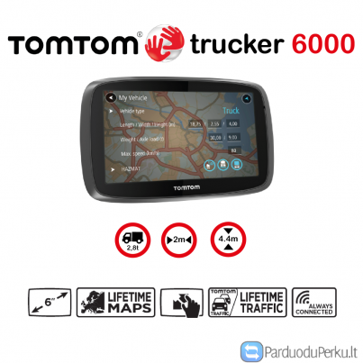 GPS Navigacijos sunkvežimiams internetu