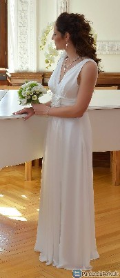 Graikiško stiliaus vestuvinė suknelė