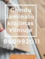Grindų laminato klojimas Vilniuje