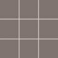 Grindų ir sienų plytelės 10x10 cm ant tinklelio (30x30 cm) matinės, pilkos sp.