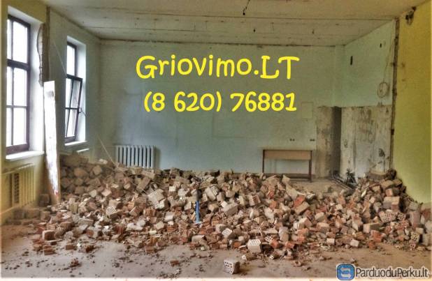 Griovimo darbai Klaipėdoje /sienų griovimas Klaipėda/