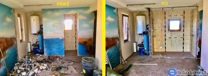 GRIOVIMO DARBAI KLAIPĖDOJE /SIENŲ GRIOVIMAS KLAIPĖDA/