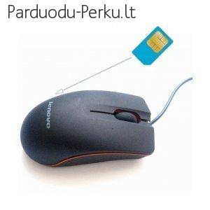 GSM pasiklausymo įrenginys (USB optinė pelė)