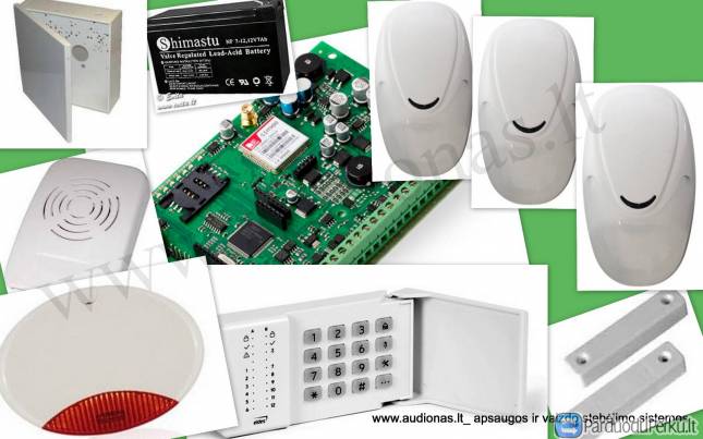 Gsm signalizacijos komplektas, valdymo klaviatūra