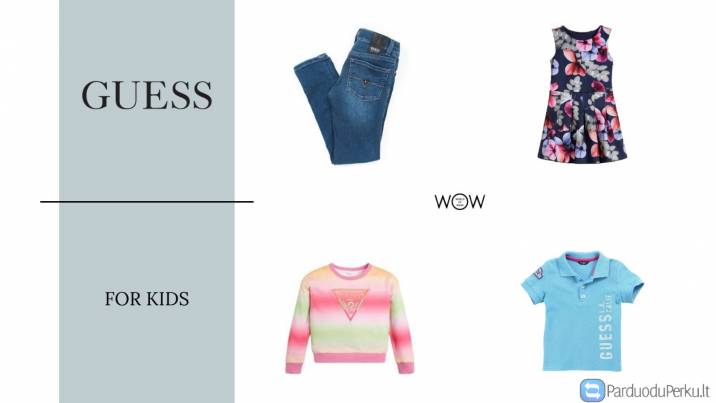 GUESS vaikiški drabužiai urmu tiesiai iš didmenos sandėlių Vilniuje!