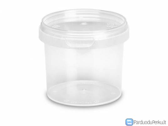 Hermetiški plastikiniai indeliai, kibirėliai