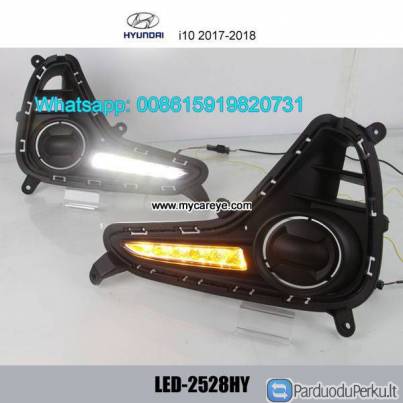 Hyundai i10 LED cree DRL day time running lights driving daylight