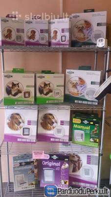 Įmontuojamos durys katėms ir šunims