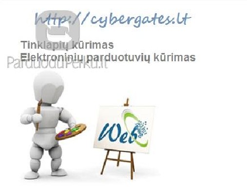 Internetinių svetainių, el.parduotuvių kūrimas