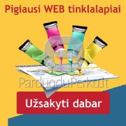 Interneto svetainių kūrimo kainos: nuo 100Lt.