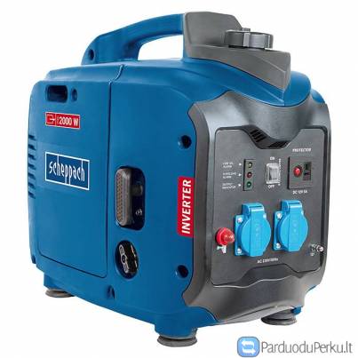 Inverterinis elektros generatorius Scheppach 2,0kw