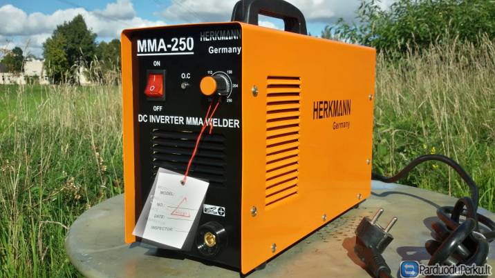 Inverterinis suvirinimo aparatas Herkmann Mma-250