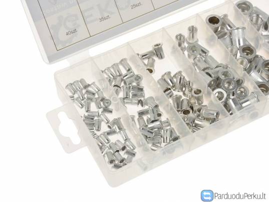 Įrankiai, remonto rinkiniai, tvirtinimo detalės