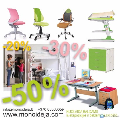 Akcijos ir išpardavimai MONOIDĖJA BALDAI