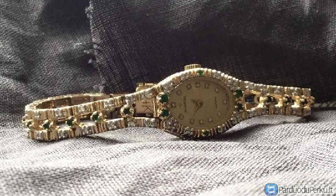 Įspudingas auksinis laikrodis