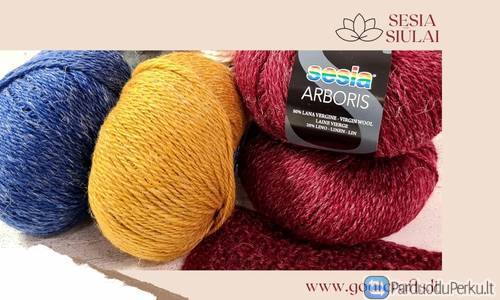 Itališki Sesia siūlai iš Goatcrafts.lt