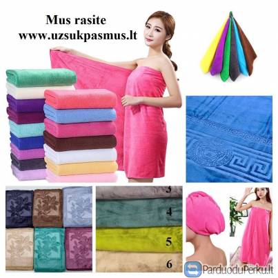 Įvairių išmatavimų, spalvų rankšluosčiai, pirties, vaikiški rankšluosčiai