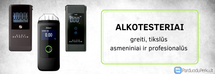 Įvairūs alkotesteriai