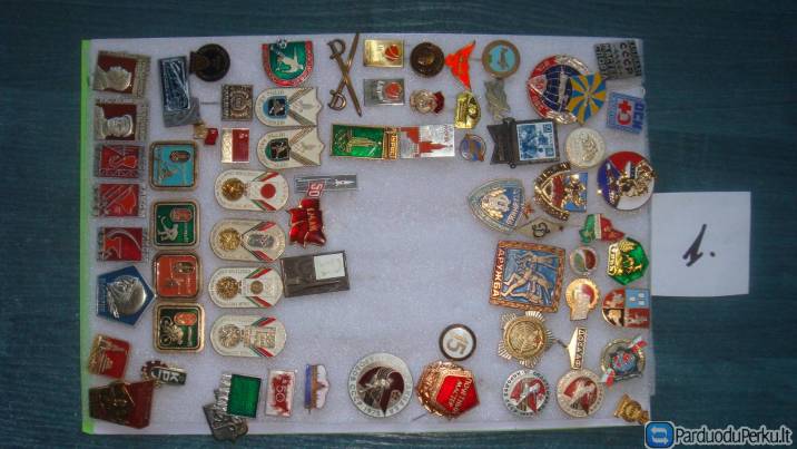 Įvairūs ženkliukai