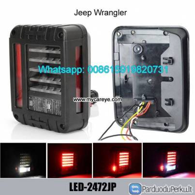 Jeep Wrangler LED Tail Lights Brake Reverse Light Rear Back Up Turn Singal Lamp DRL