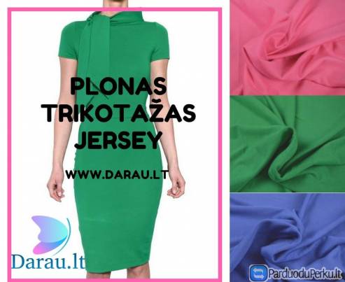 Jersey, plonas trikotažas, džersis